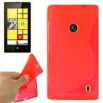 Cover fra S-Line til Lumia 520 (Rød)